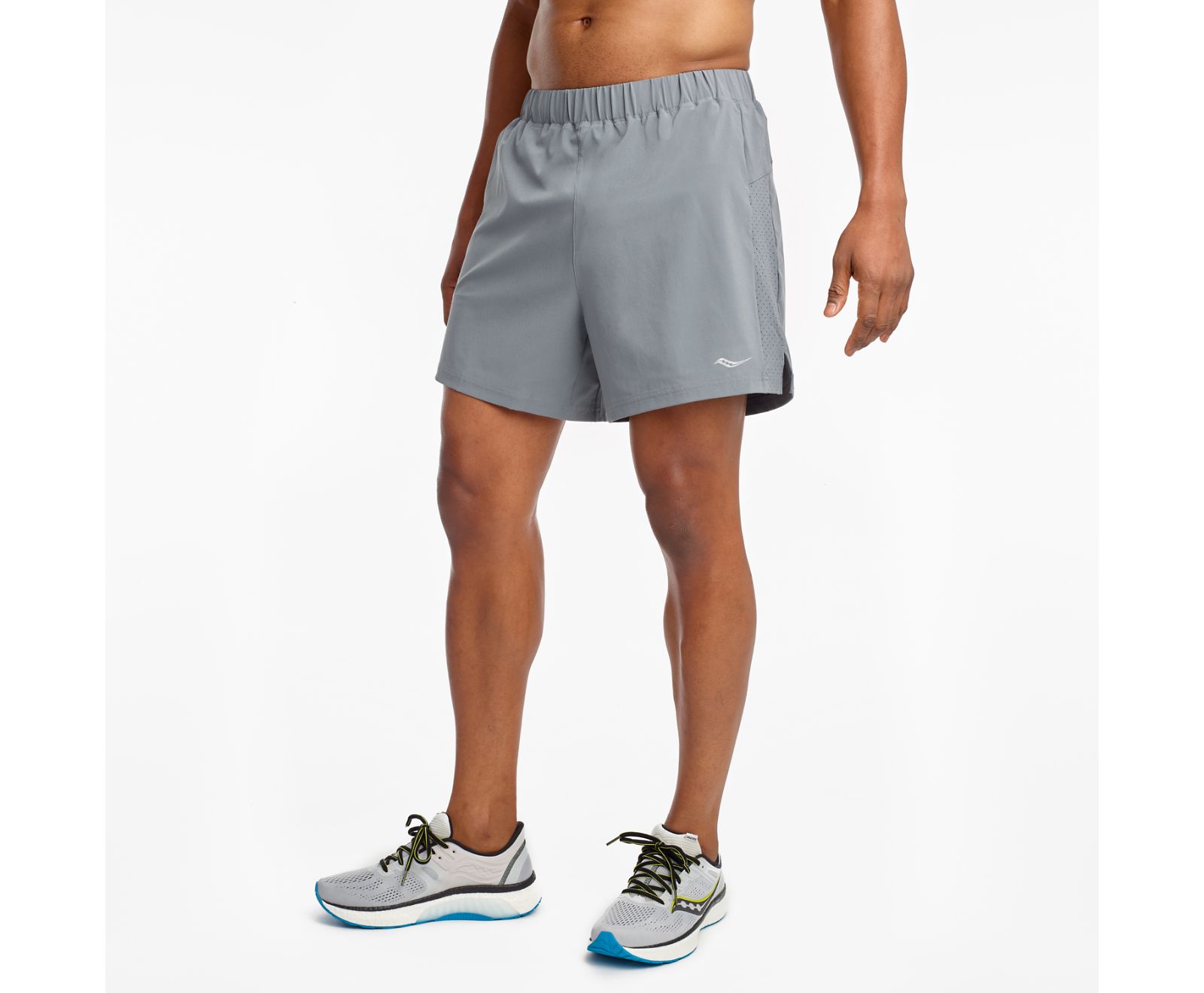 Bermudas Saucony Outpace 5" Hombre Grises | México 655TCEV